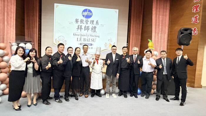 敏實科大餐飲系盛大舉行115學年度拜師禮圖片