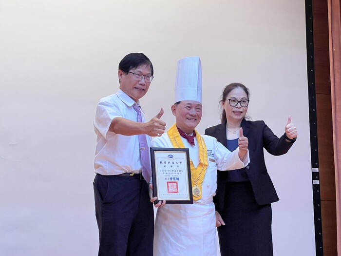 敏實科技大學餐飲系盛大舉辦拜師禮 國宴名廚阿基師親臨勉勵學子圖片